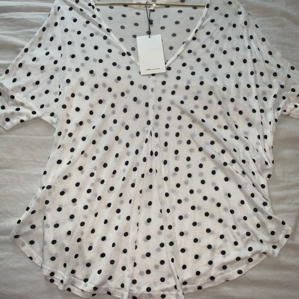 Zara Polka dot top